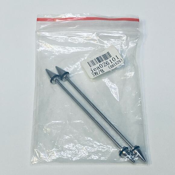 14G Stainless Steel Industrial Barbell Earring Cartilage Piercing Arrow 2 Pack - Picture 5 of 5